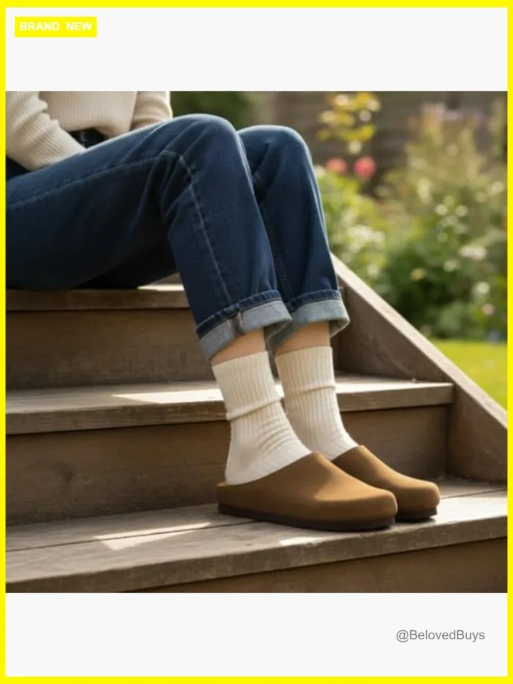 Genuine Suede Leather Clogs for Women – Slip On Mules with Cushioned Footbed - Picture 5 of 7
